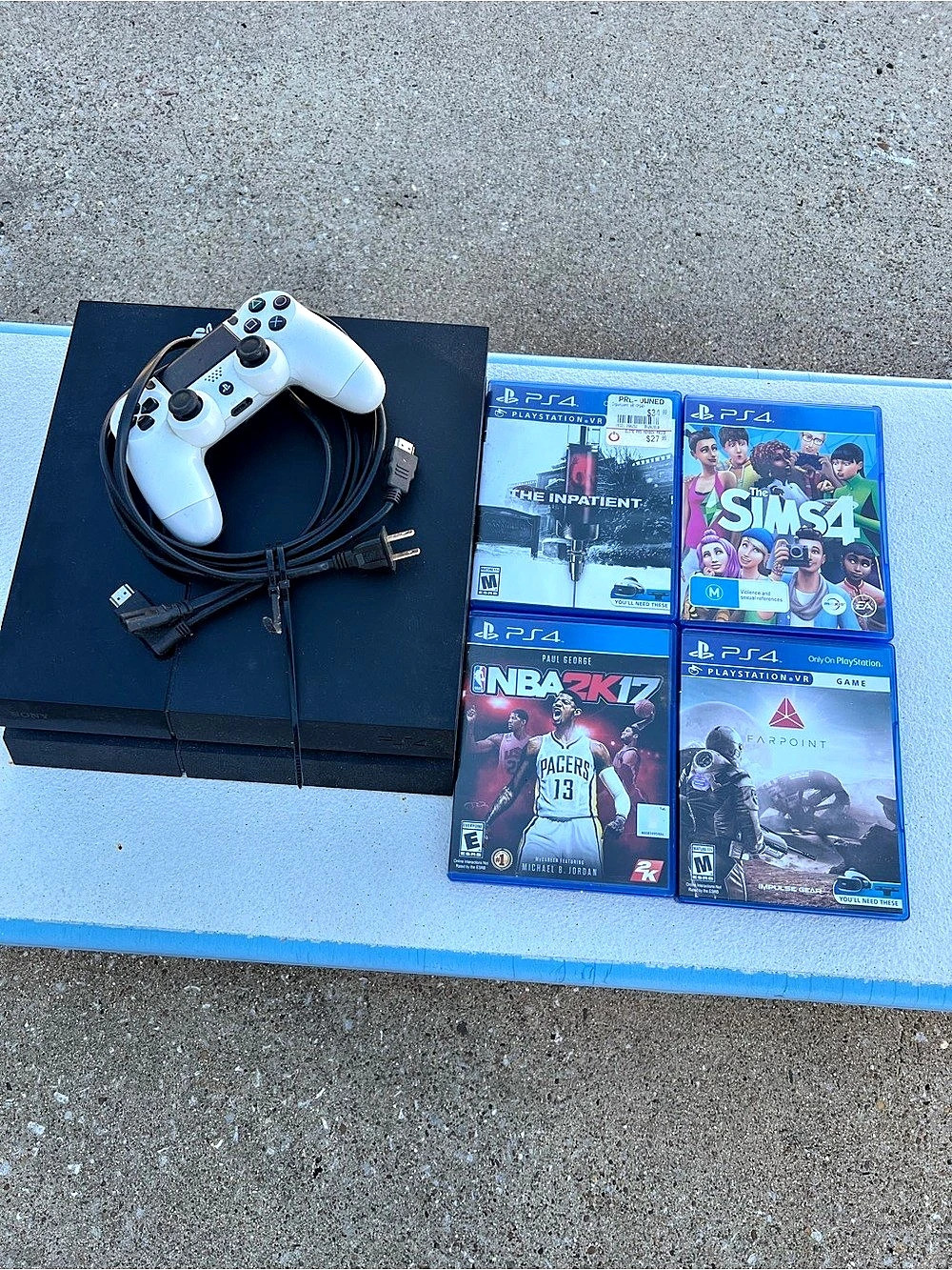 Sony PlayStation 4 Console Bundle with Controller and Games